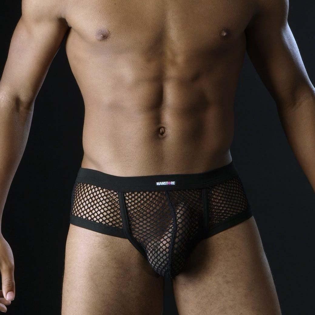 Bragas masculinas transparentes