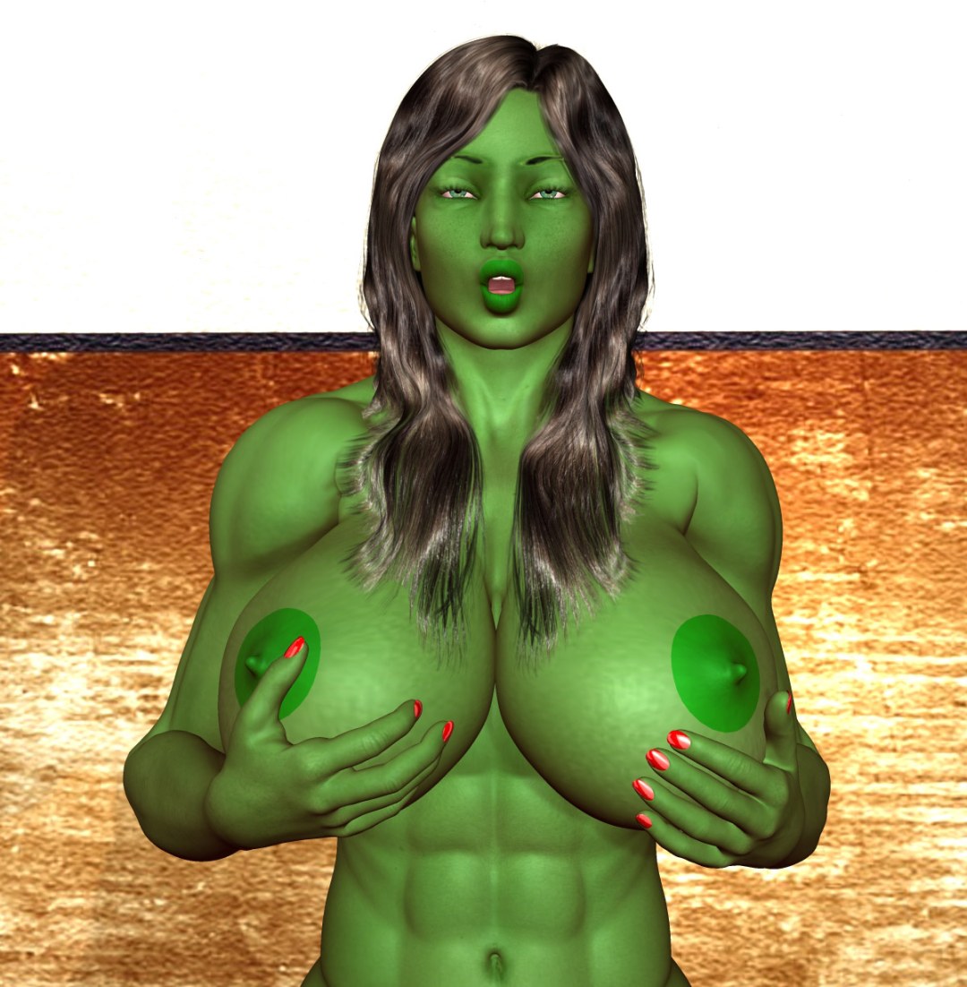 Hulk con grandes tetas