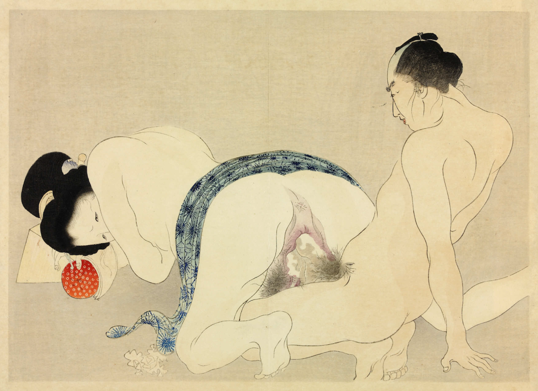 Pintura pornográfica japonesa de Sunga
