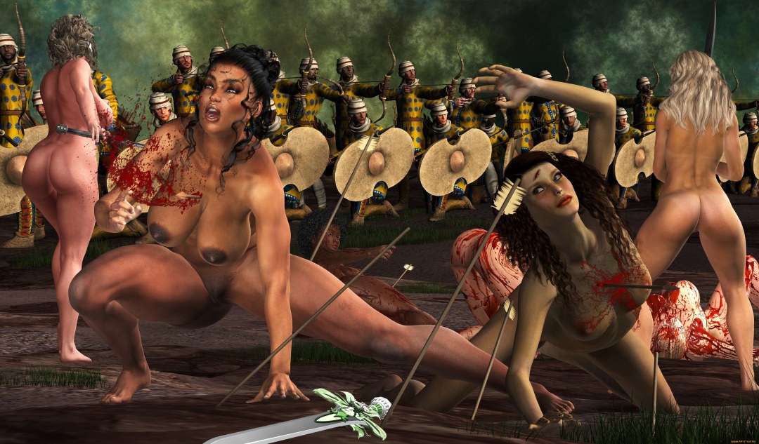 Pelea de amazonas desnudas