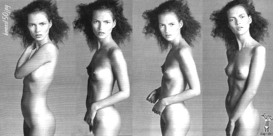 Kate Moss en la juventud desnuda