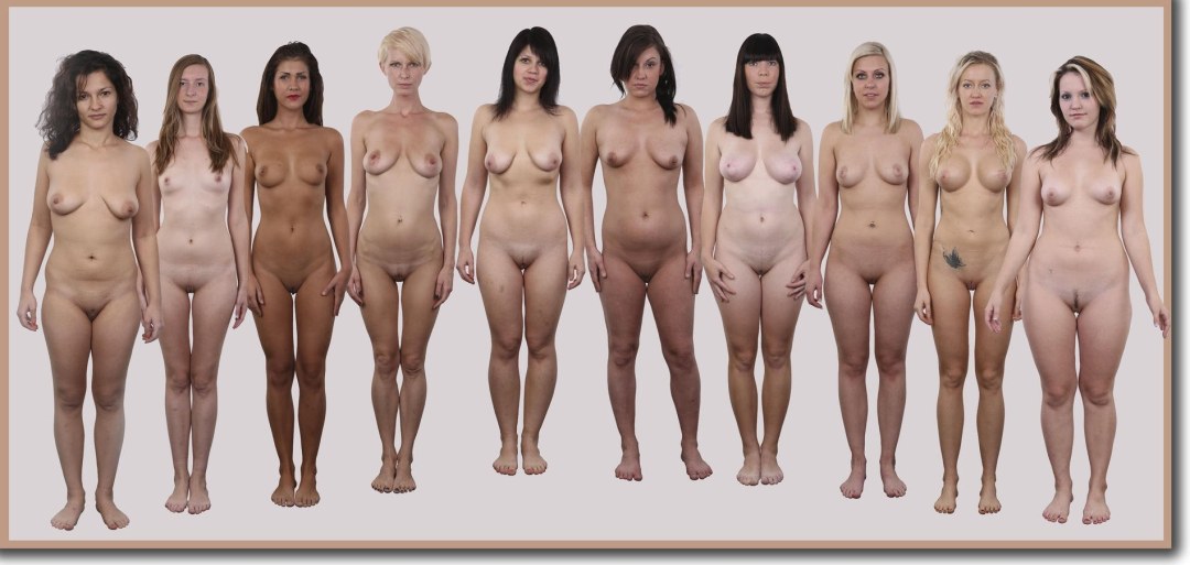 Diferentes figuras de mujeres desnudas