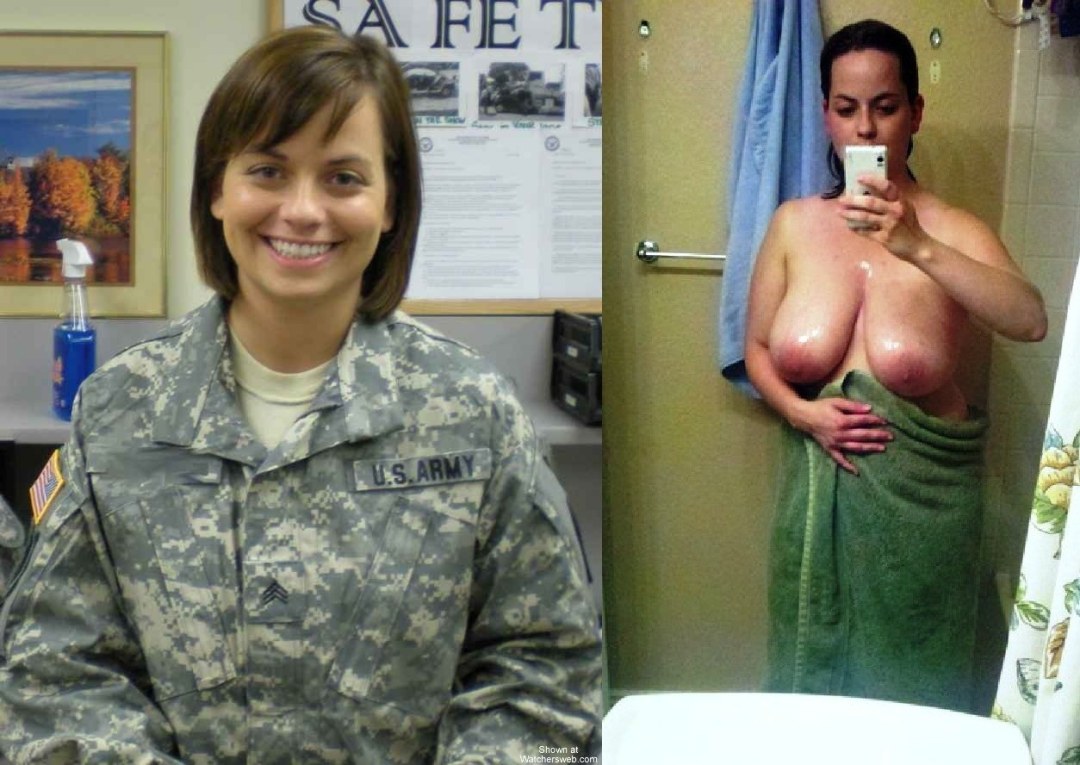 Americanos desnudos en el ejército