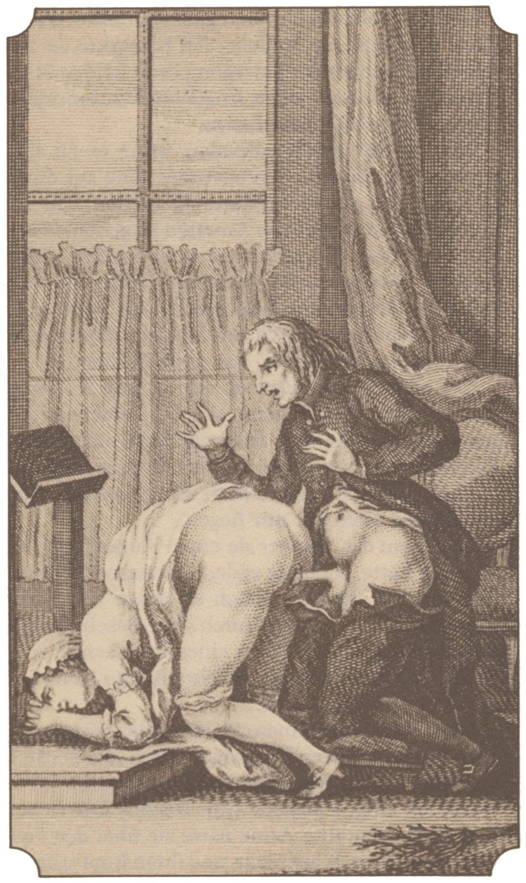 Grabado erótico francés del siglo XVIII - Terese