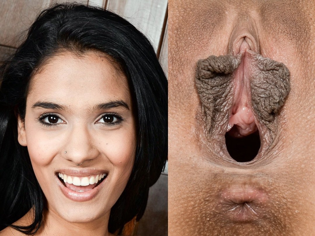 Enormes coños y cara de una mujer