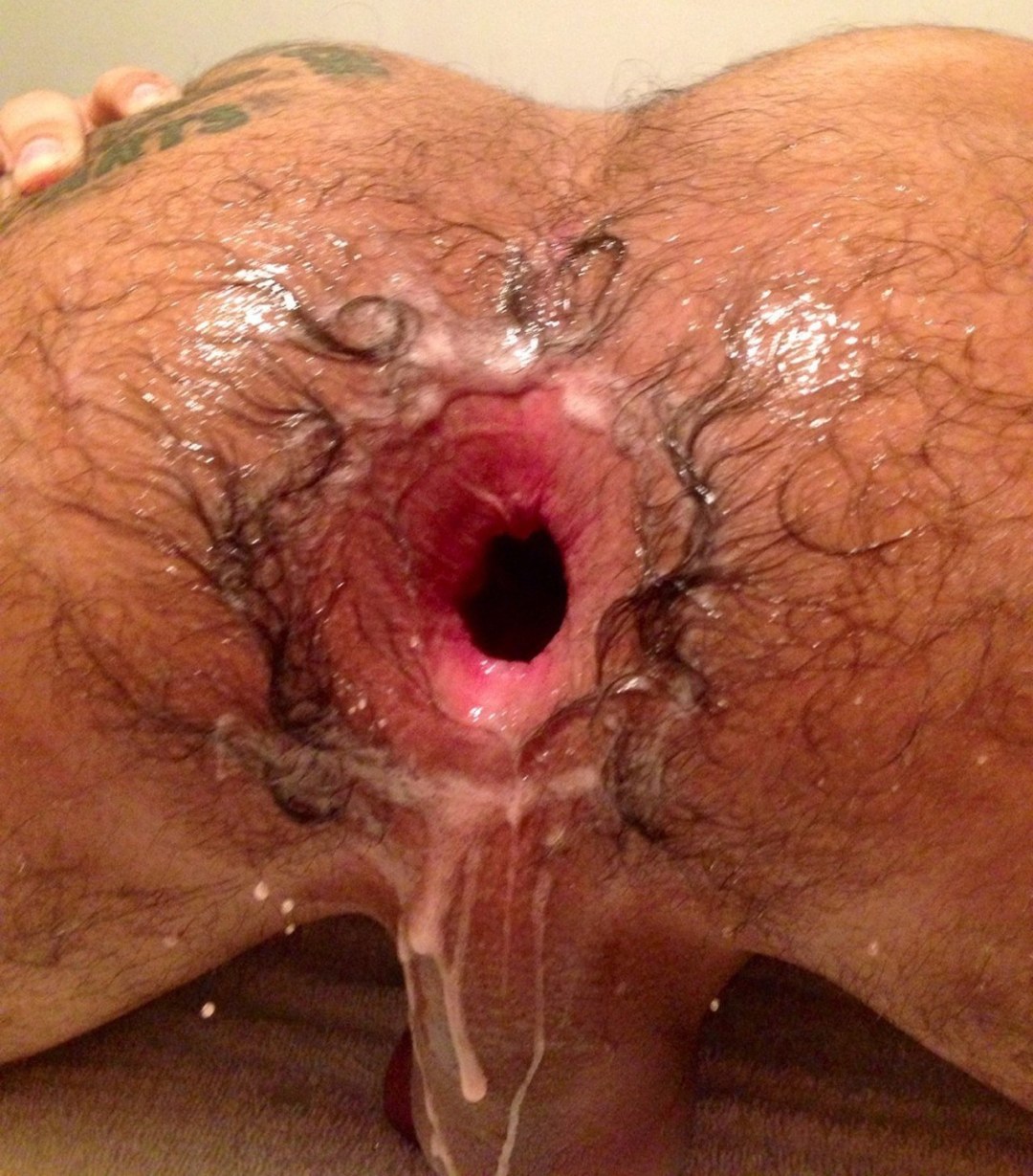 Agujero anal de un hombre