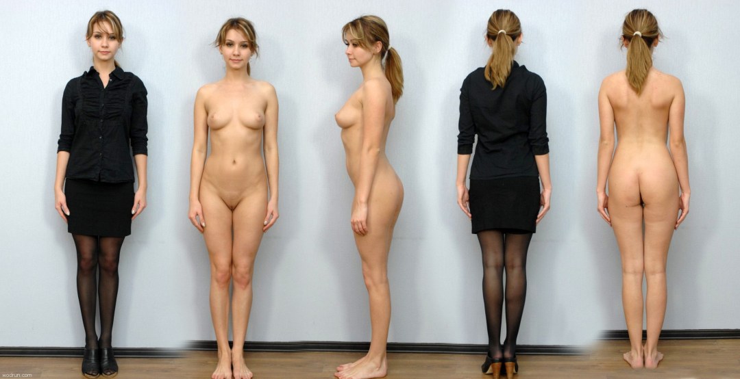 Mujeres vestidas y rayadas