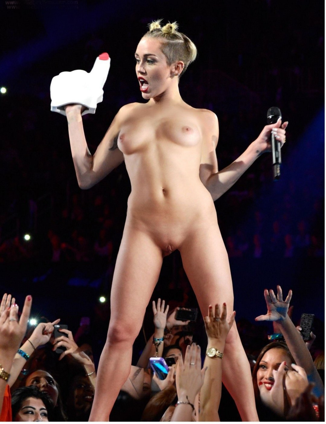 Miley Cyrus en la etapa desnuda