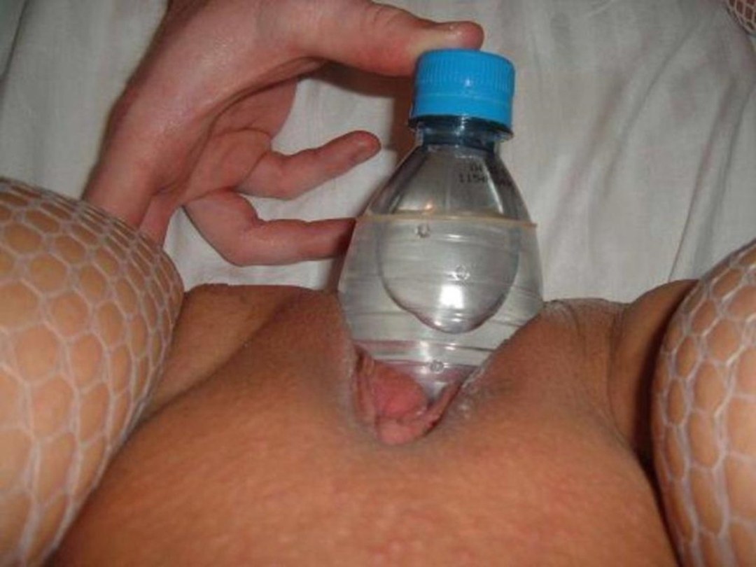 Botella de 5 litros en coño