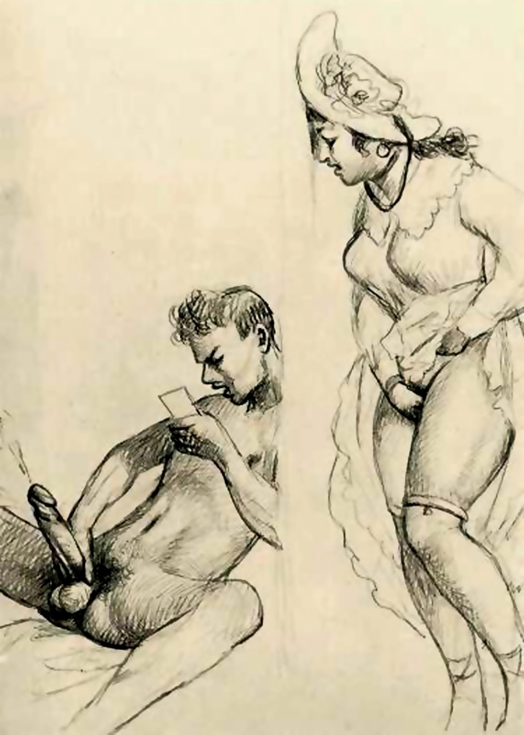 Dibujos pornográficos con un lápiz