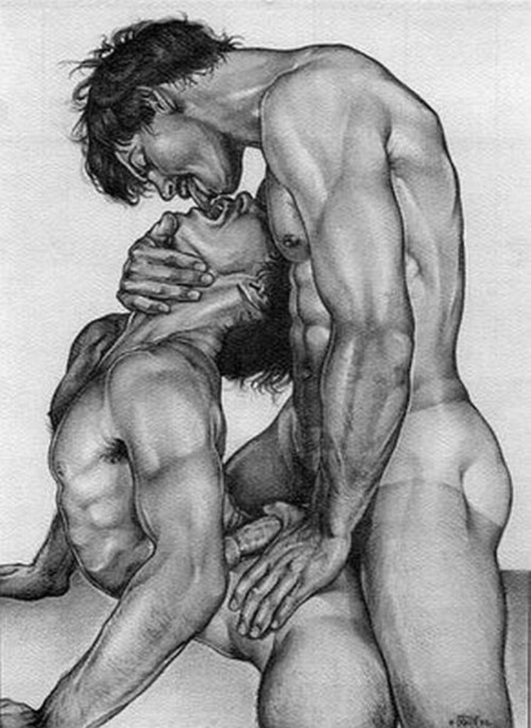 Erotica gay en dibujos y pintura