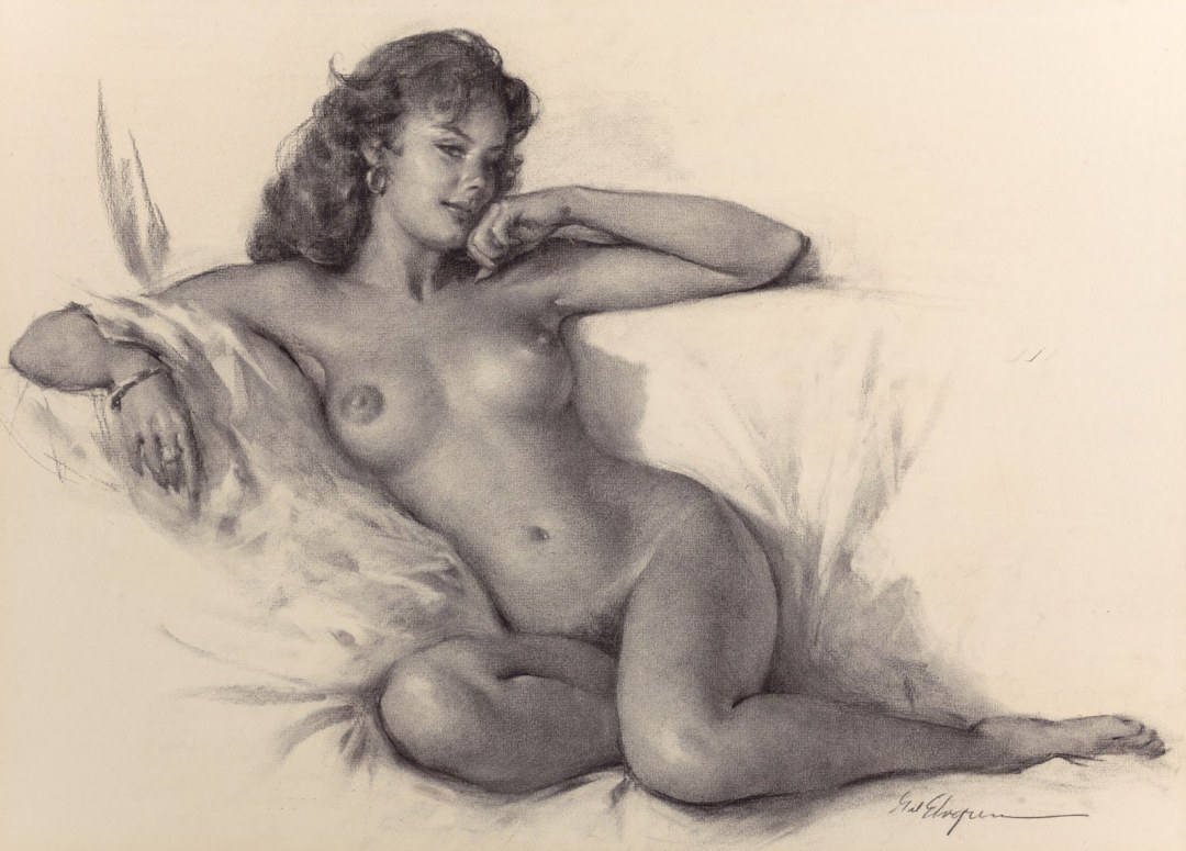 Dibujos con un lápiz de mujeres desnudas