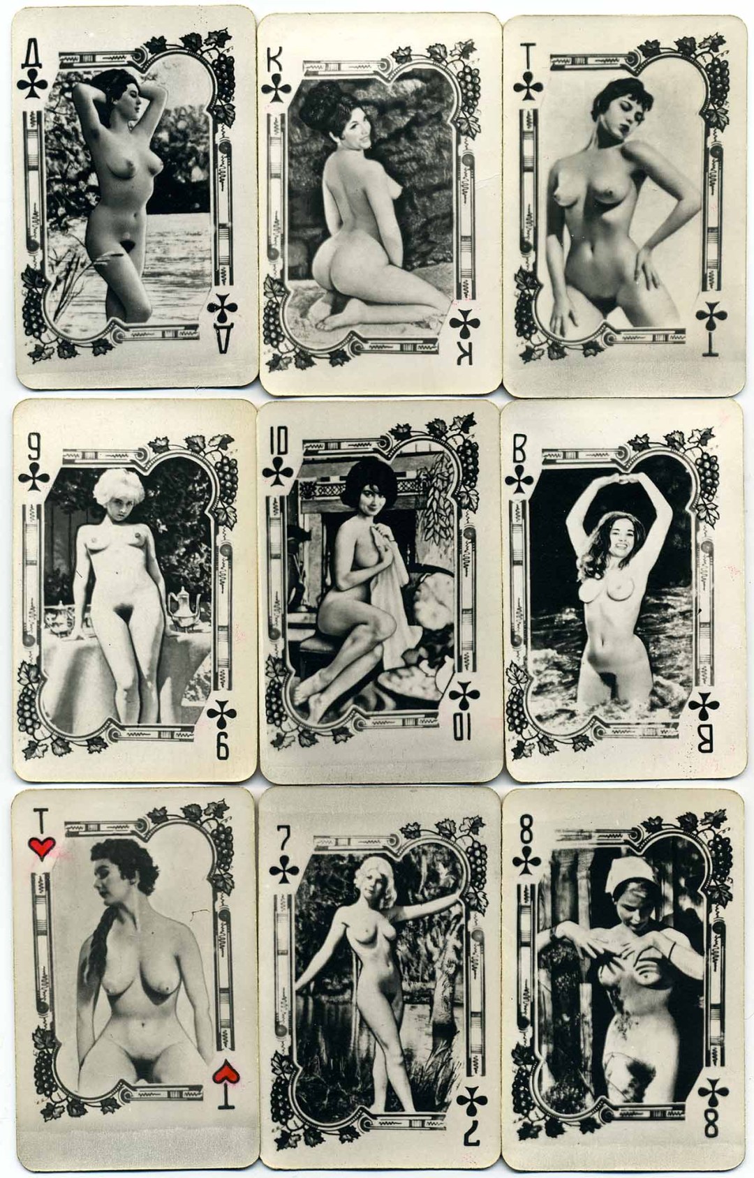 Cartas de juego pornográfico