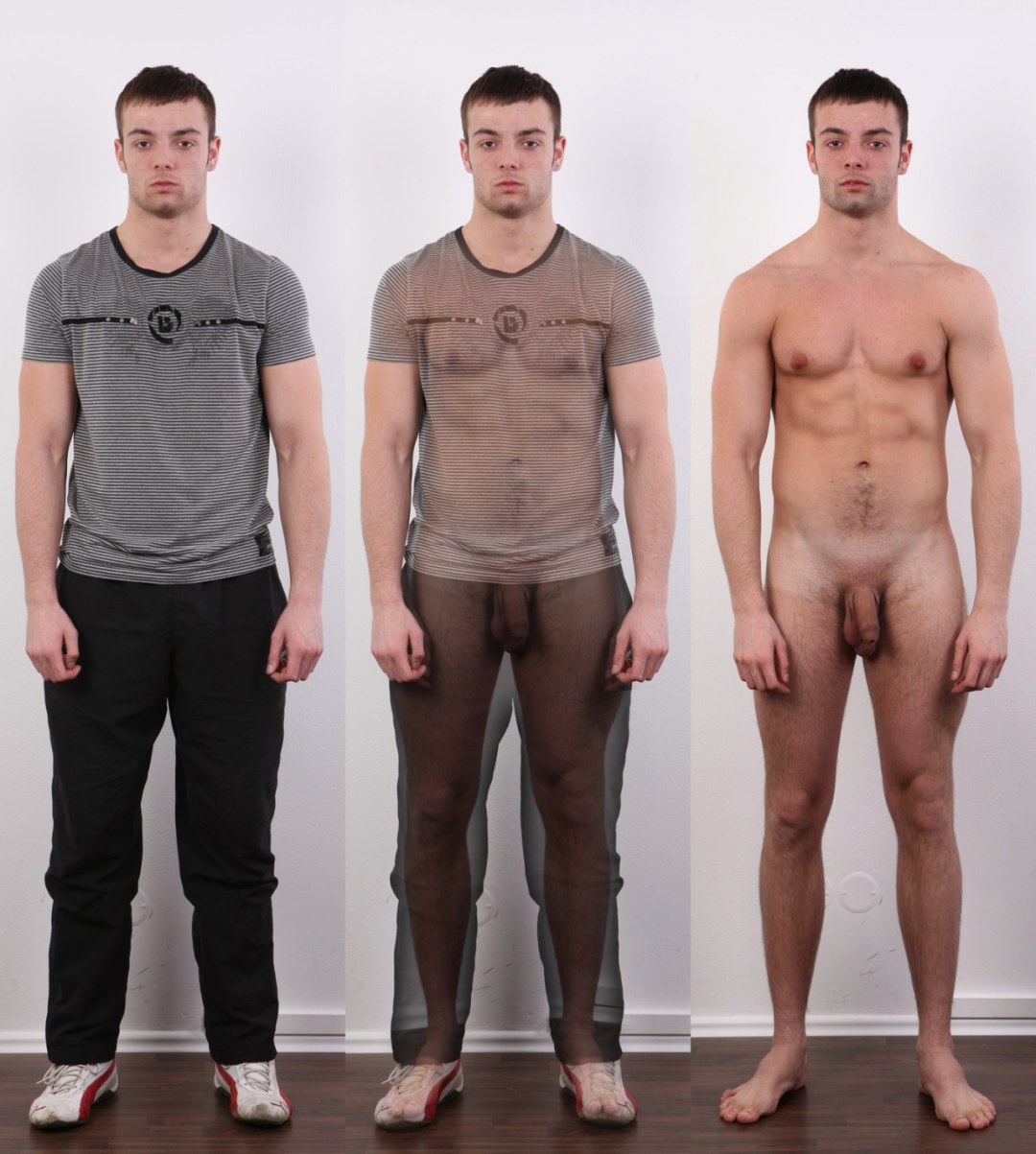 Chicos sin ropa y sin bragas