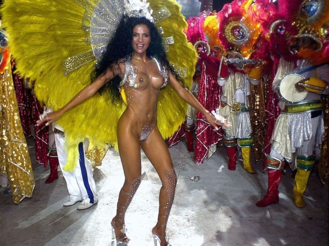 Distrito en el carnaval en Brasil