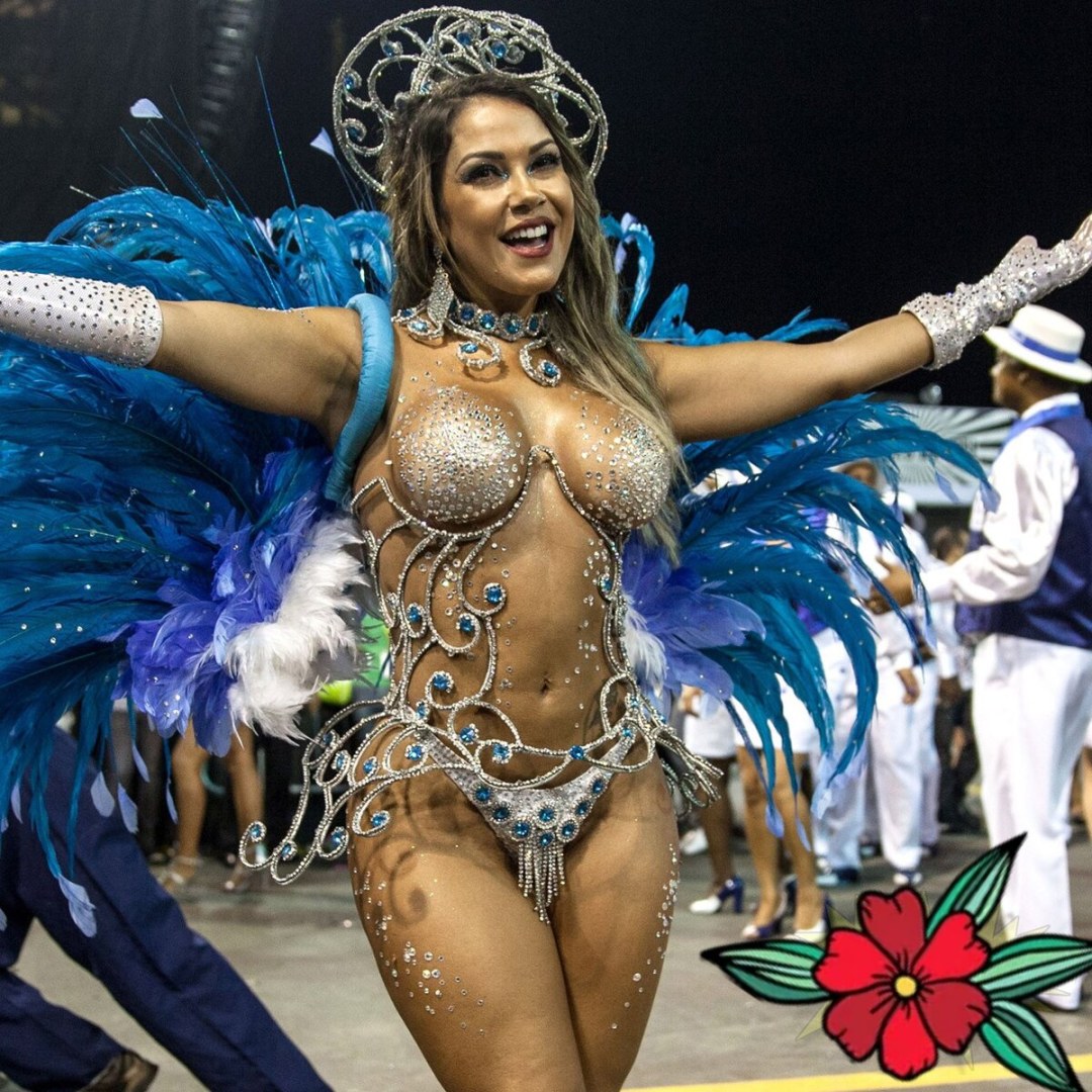 Sulteros brasileños en el carnaval en Río de Janeiro