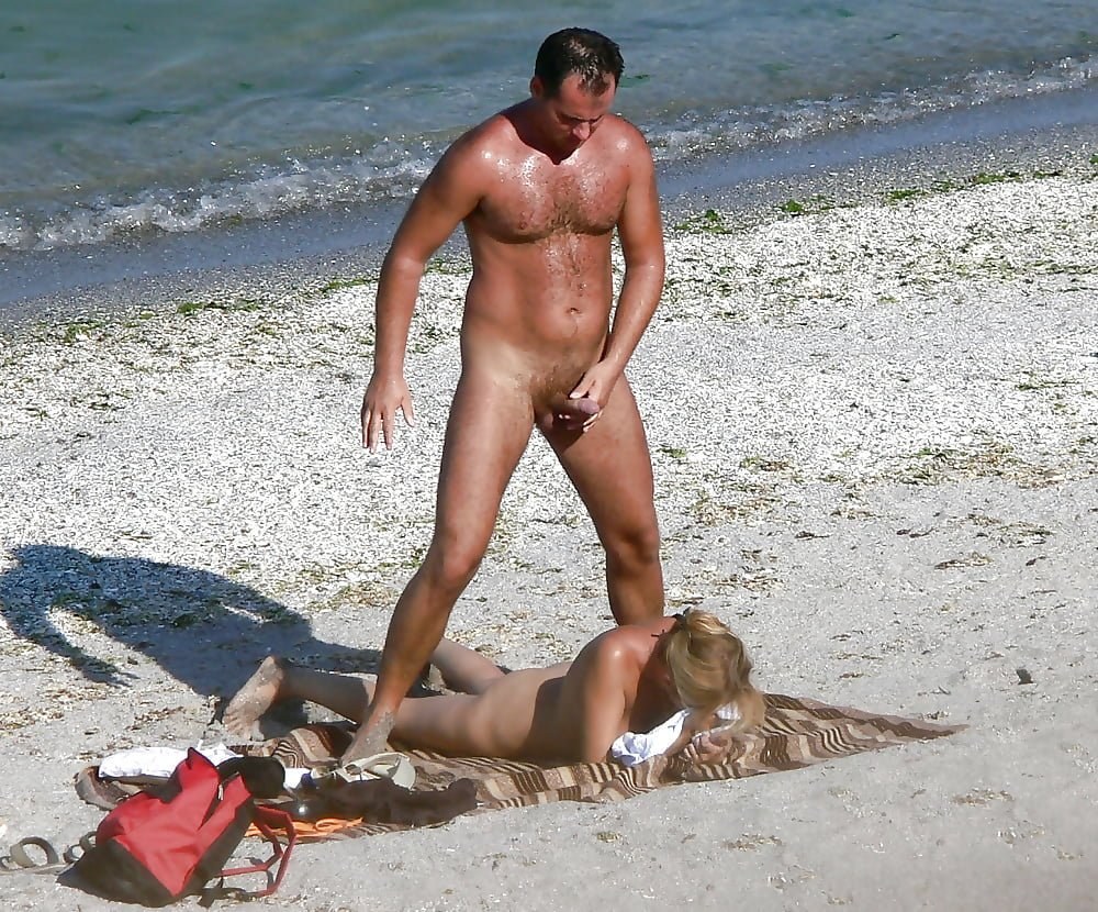 Erección repentina en la playa