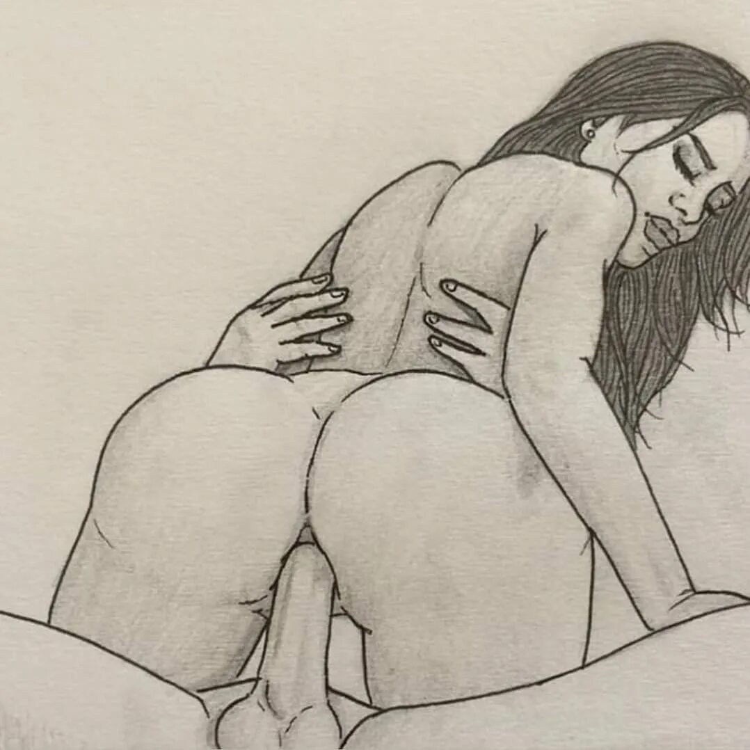 Chica anal en la parte superior Dibujo