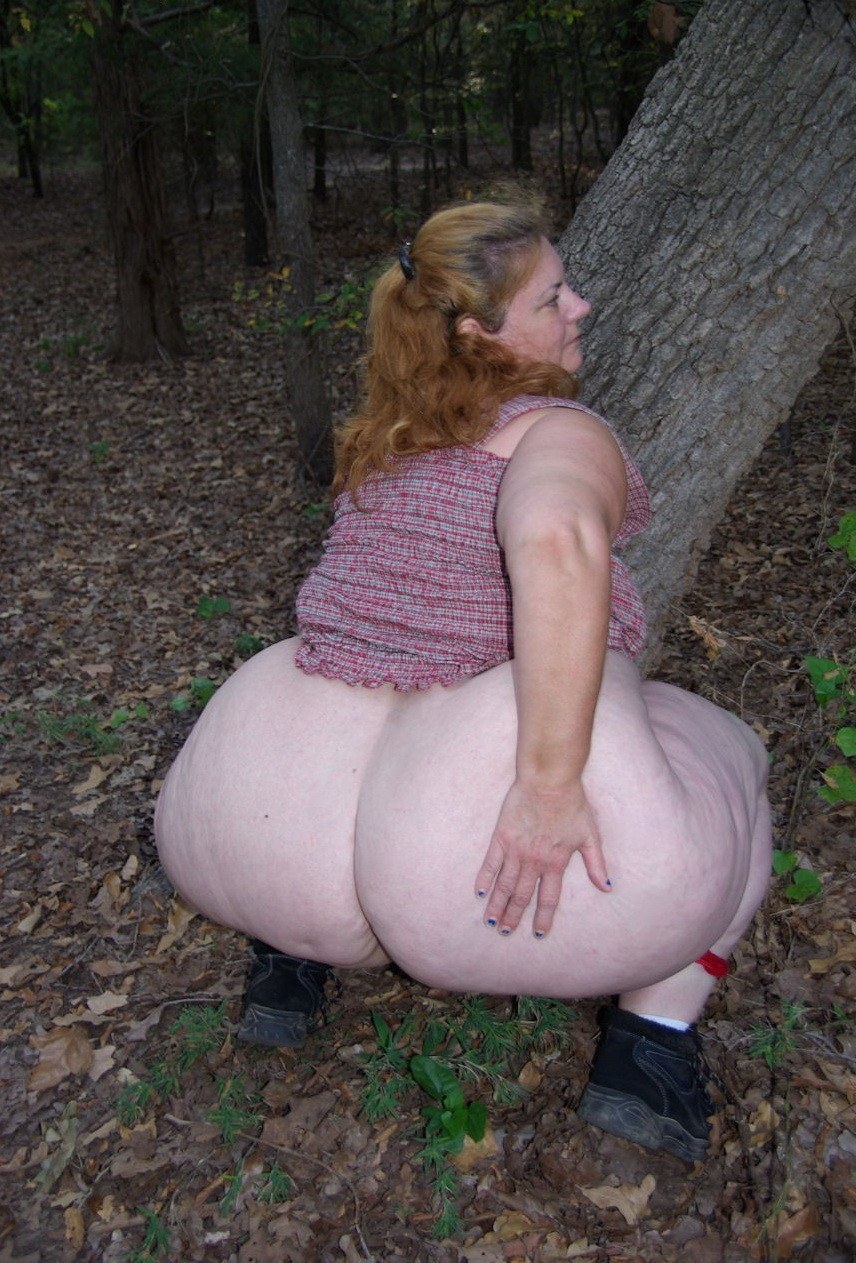 Culo gordo en la naturaleza