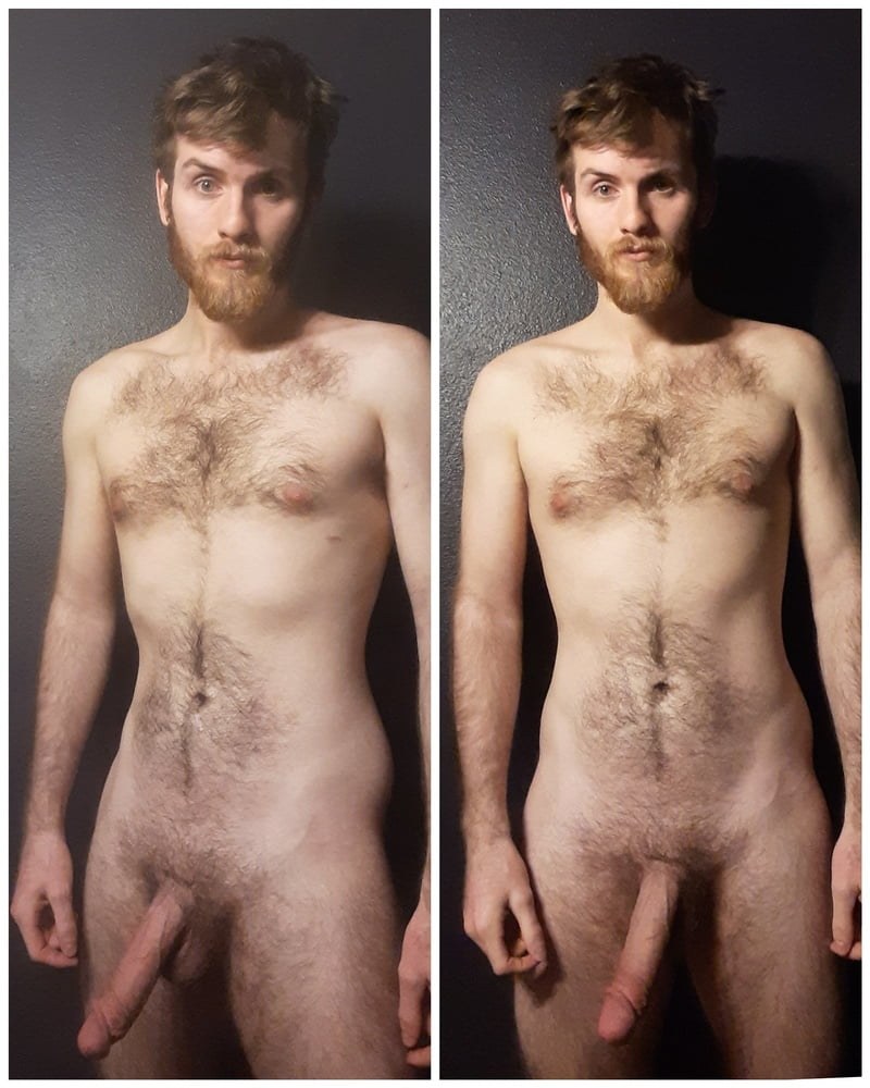 Chicos de color rojo peludo desnudo