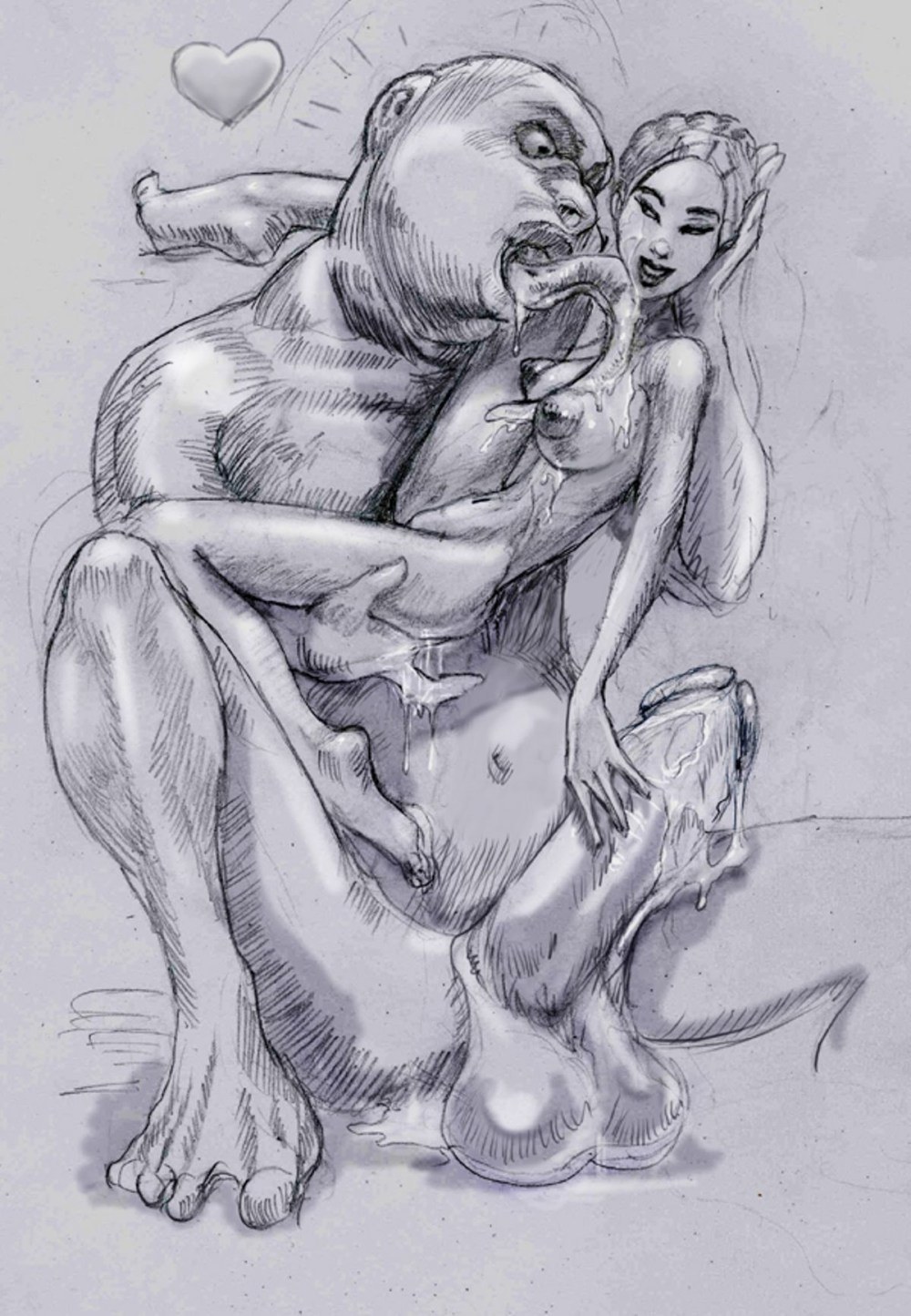 Los dibujos son un porno inusual