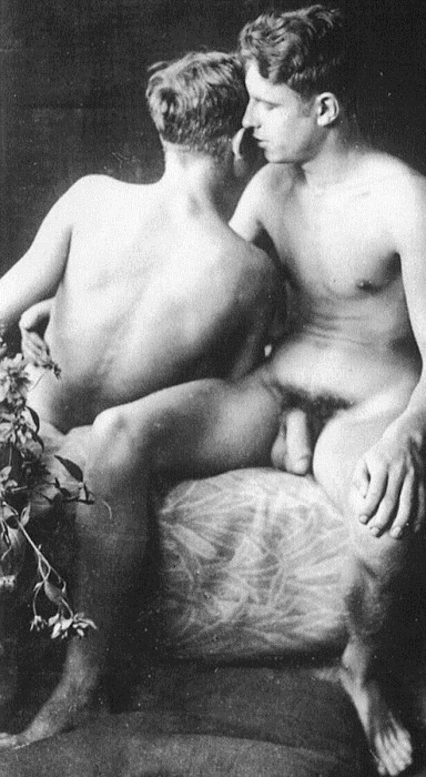 Chicos desnudos hombres jóvenes retro