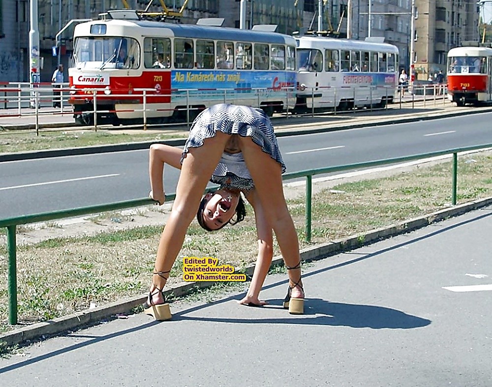 Chicas sin bragas en la ciudad