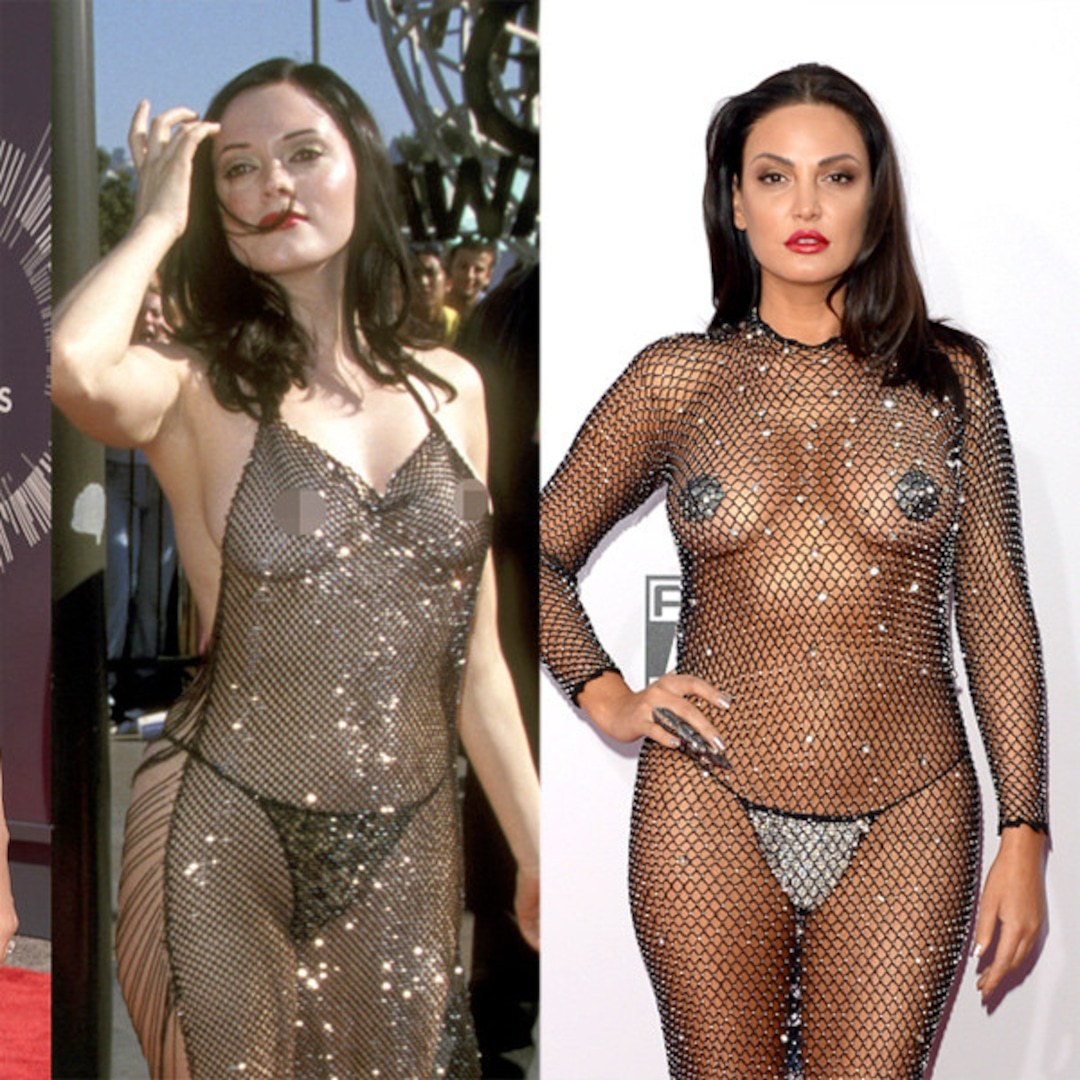 Ropa transparente de celebridades desnudas
