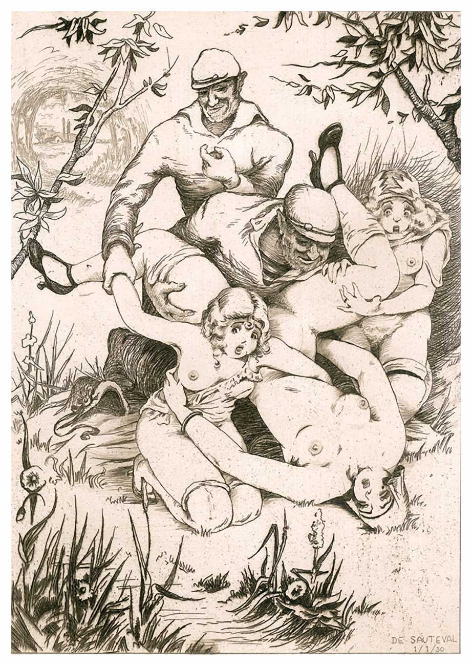 Dibujos eróticos sobre la guerra