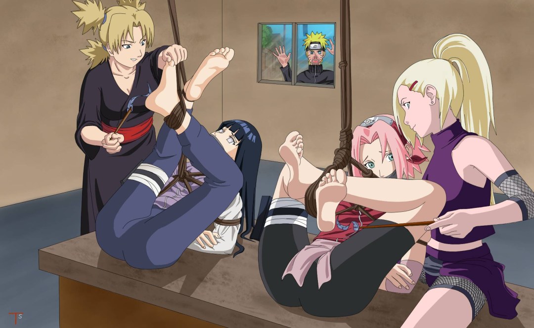 Sakura Tenten y Temari lesbiana
