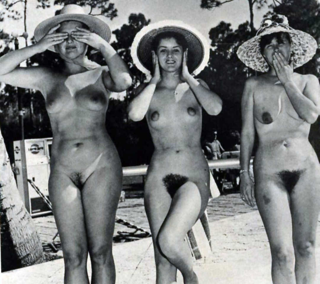 Mujeres desnudas nudista retro