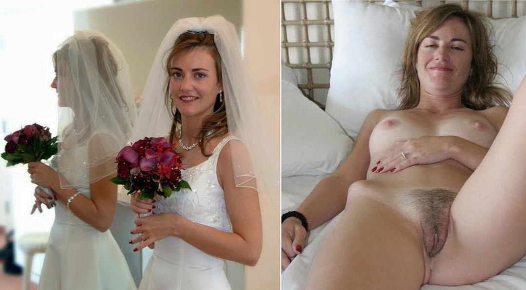 Novias desnudas después de la boda