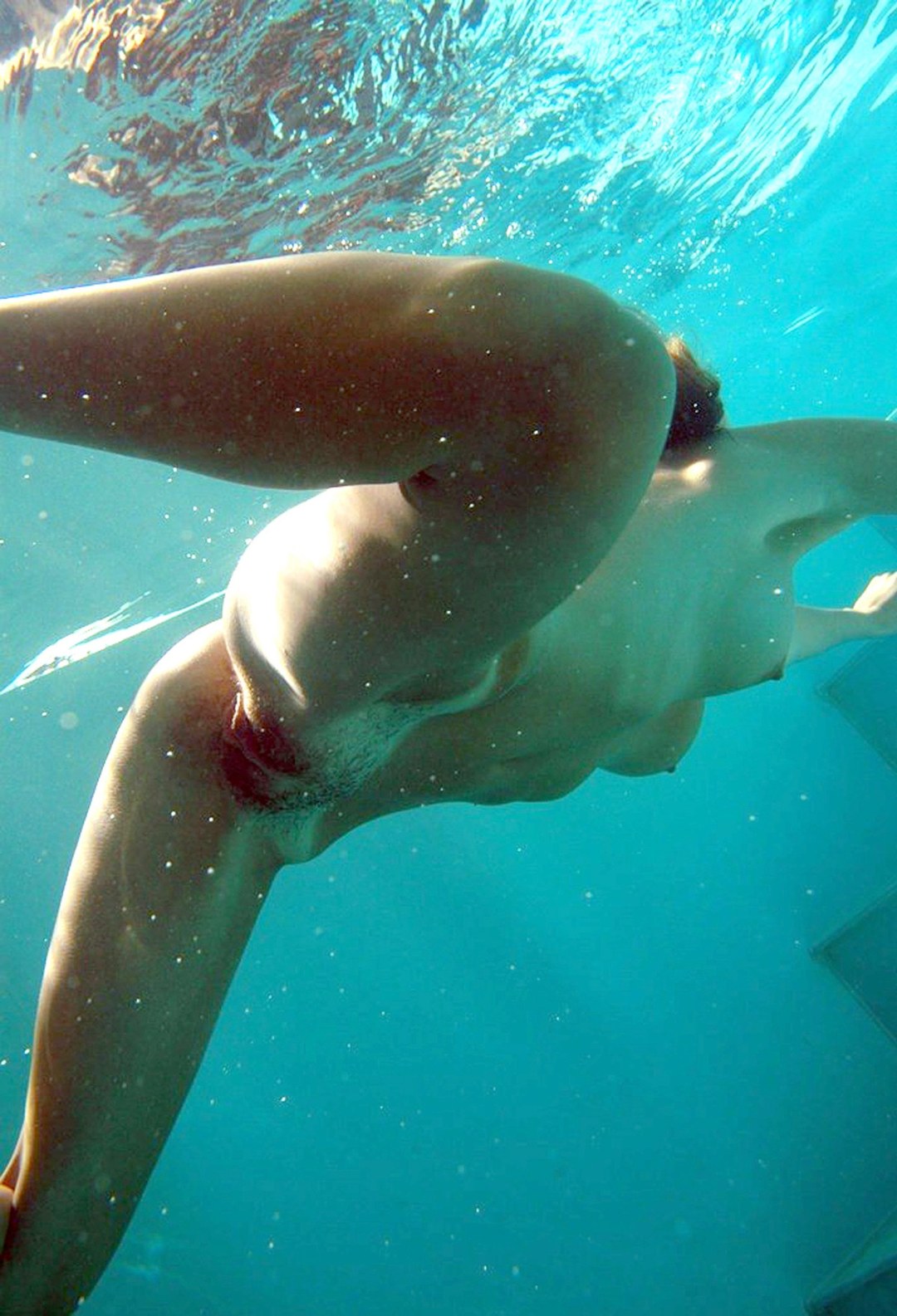 Hermoso culo bajo el agua