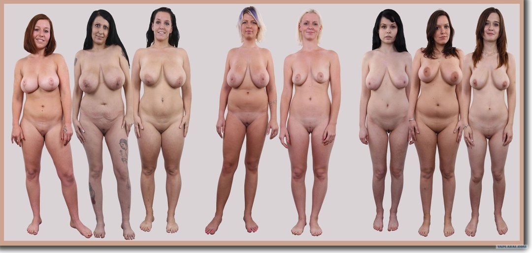 Mujeres desnudas de diferentes formas