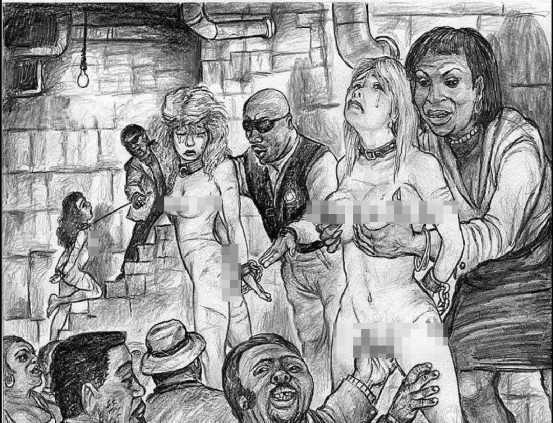 Tortura erótica de mujeres en dibujos