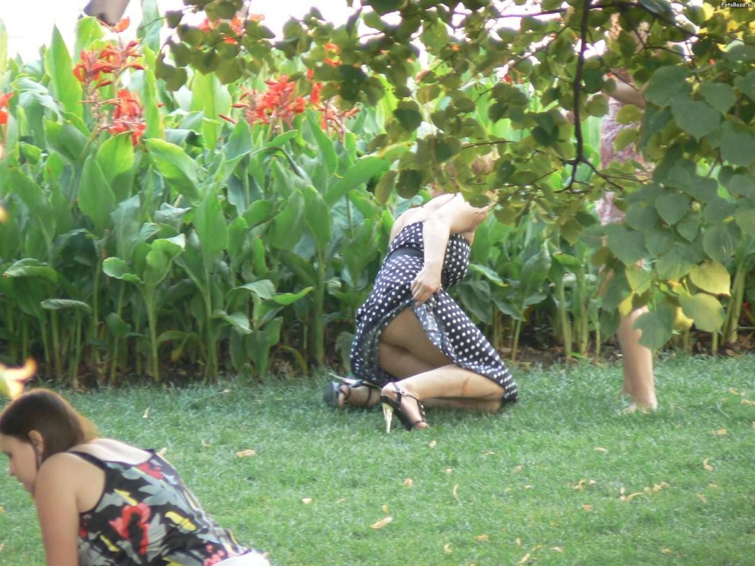 Me encendí en el jardín