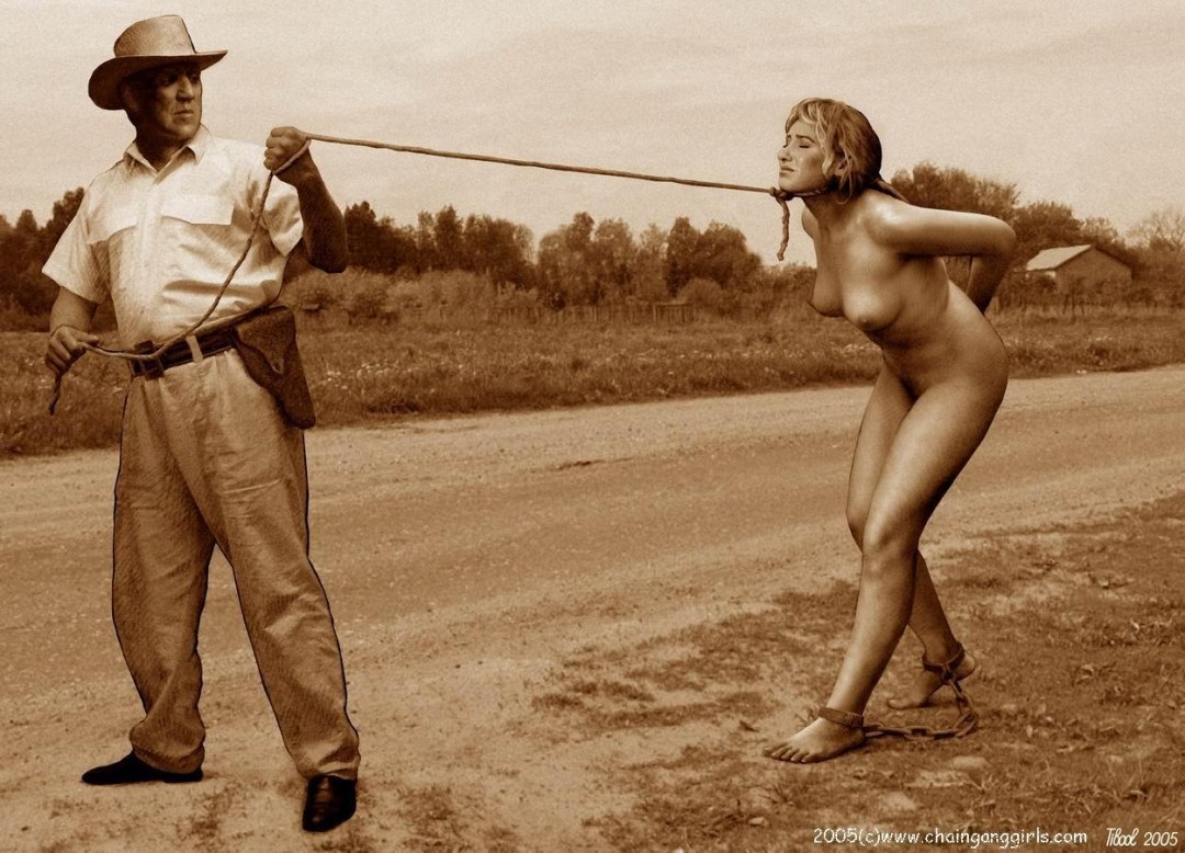 Esclavos desnudos en plantaciones