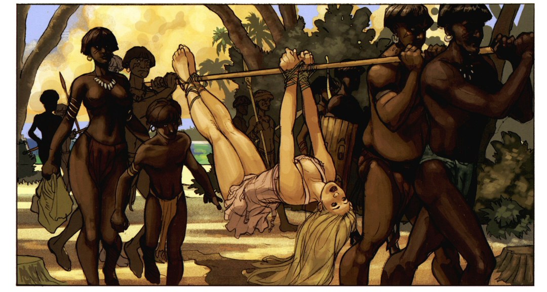 Cómic de esclavos negros