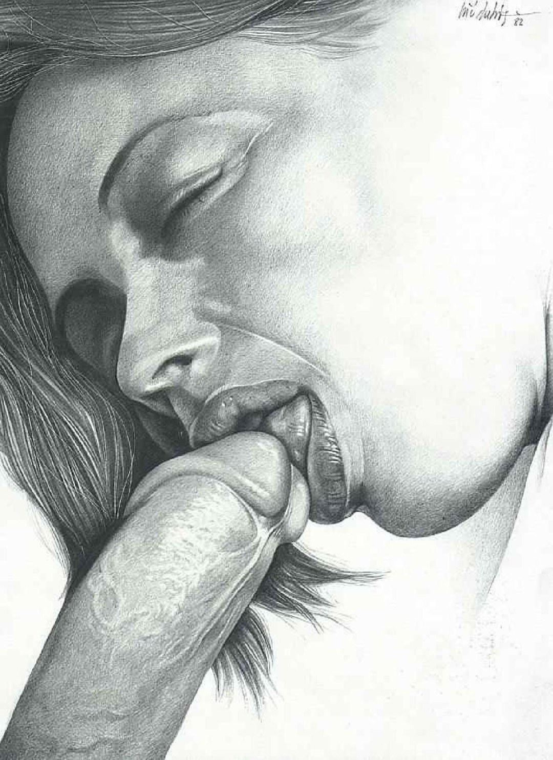 Dibujos pornográficos con un lápiz