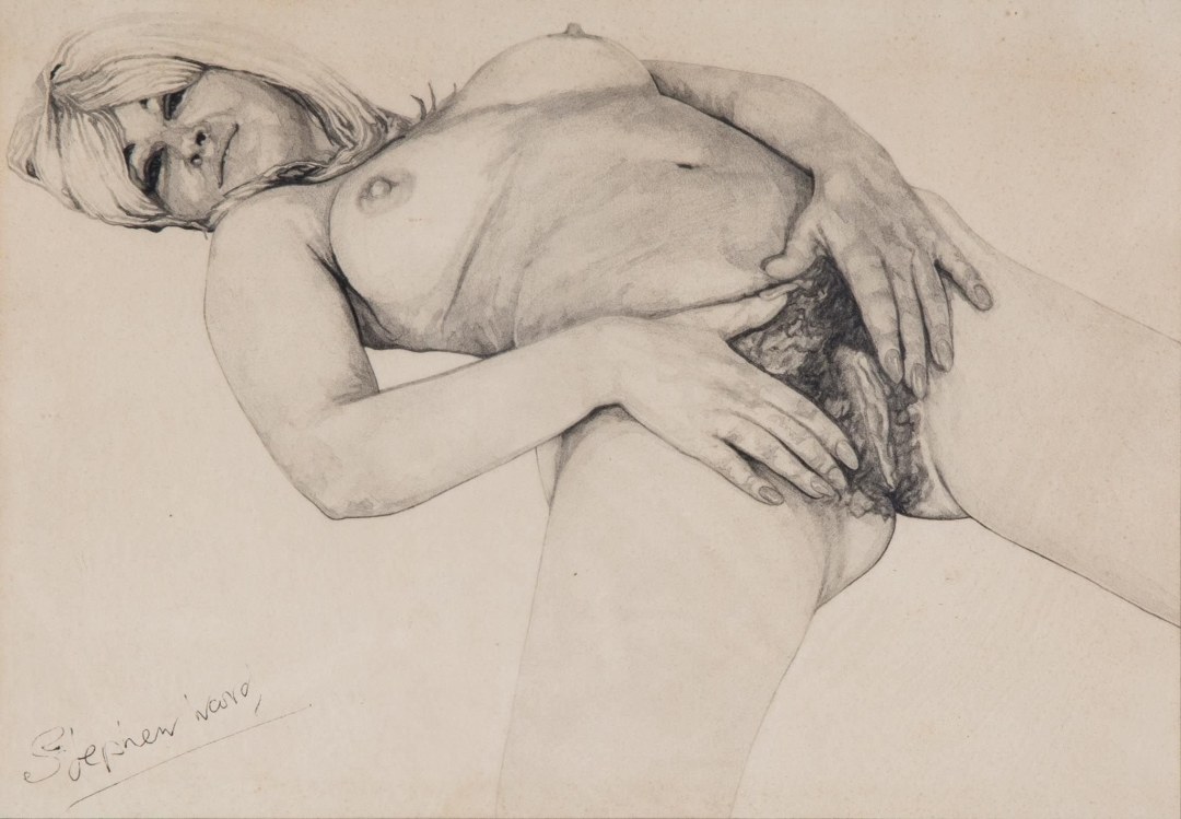 Los dibujos con un lápiz están desnudos
