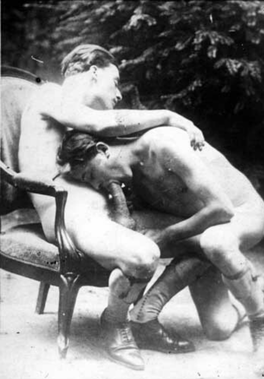 Antiguo porno gay en blanco y negro