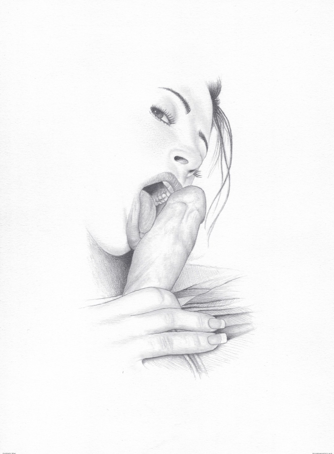 El dibujo con un lápiz es oral