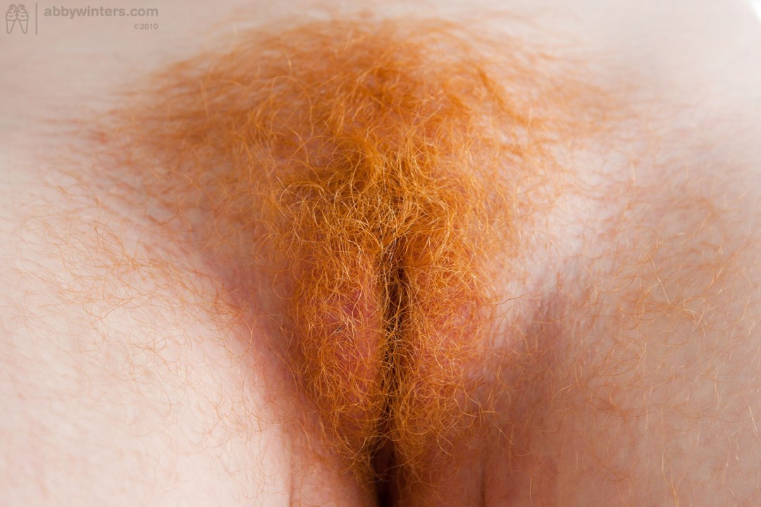 Hermoso coño rojo peludo