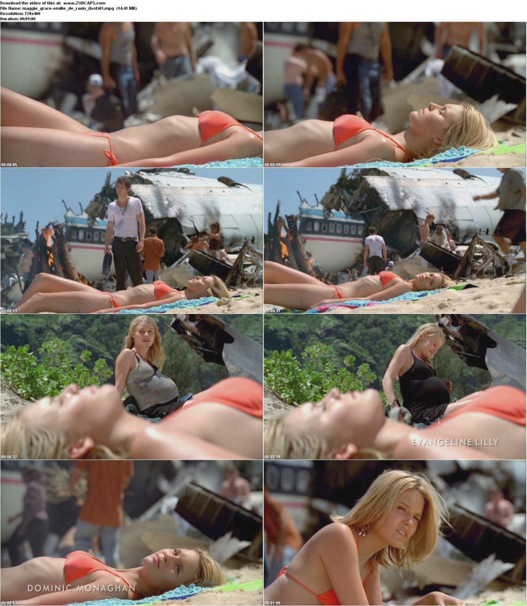 Maggie Grace desnuda en la película
