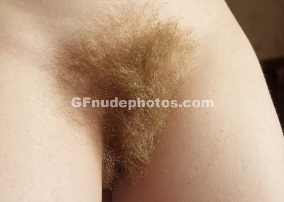 Cabello brillante en el pubis