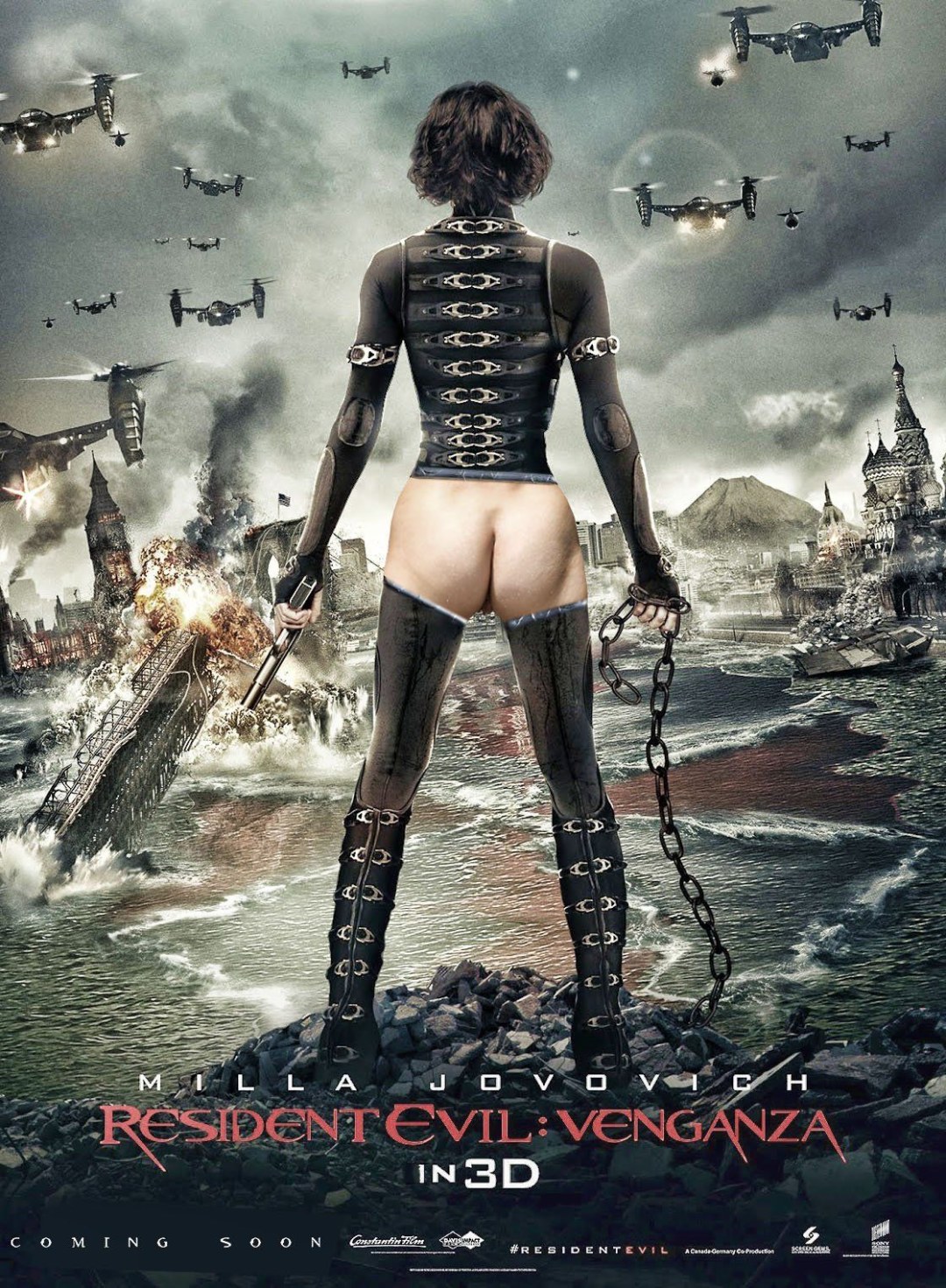 Milla Jovovich Oblast Evil Naked