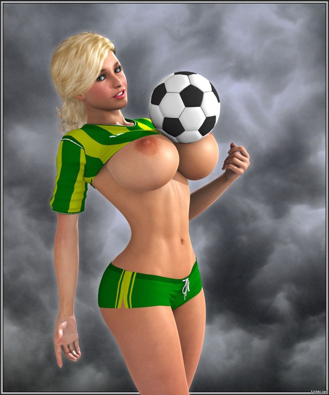 Tetas como una pelota de fútbol