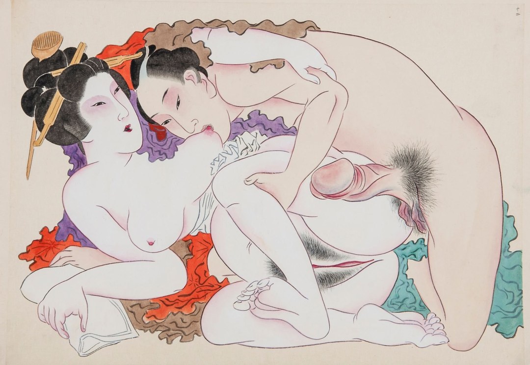 Pintura pornográfica japonesa de Sunga