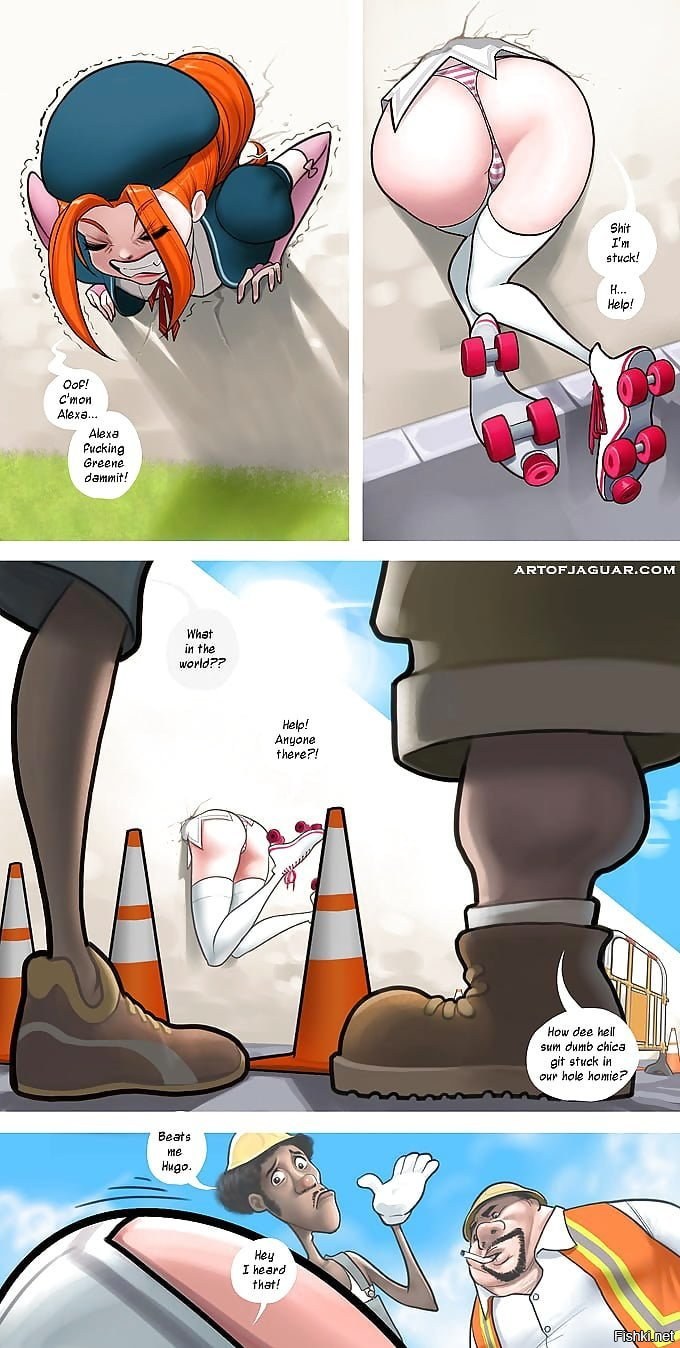 Hentai consiguió un cómic en la pared