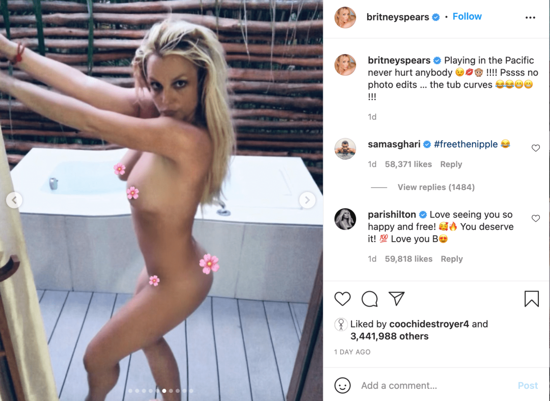 Britney Spears 2022 desnuda